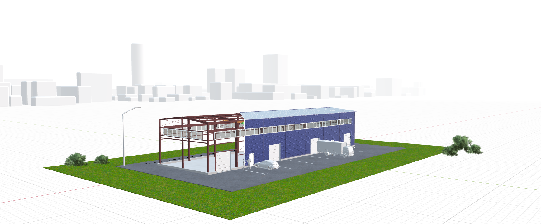 Автосервис с кран-балкой, 504 кв.м