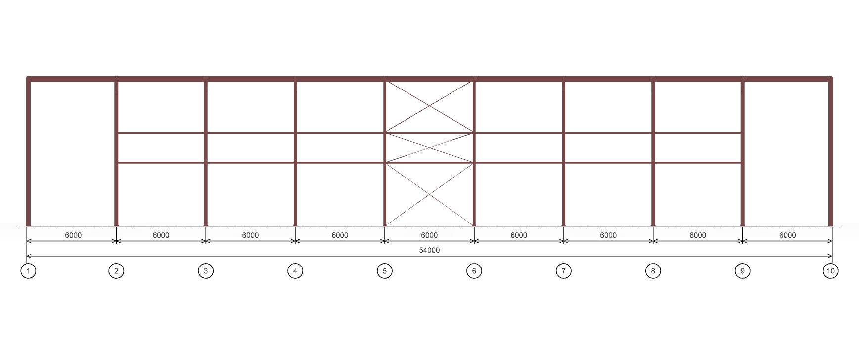 Каркас для торгового центра, 648 кв.м