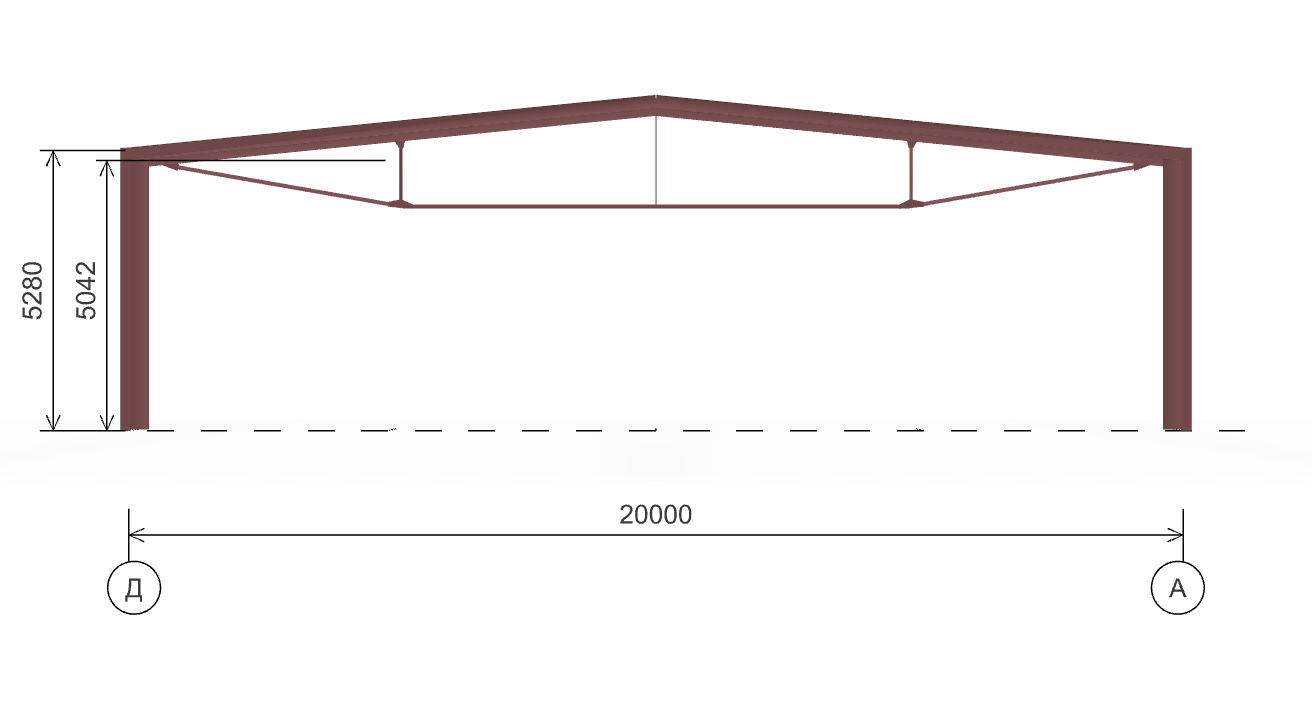Быстровозводимый склад, 800 кв.м