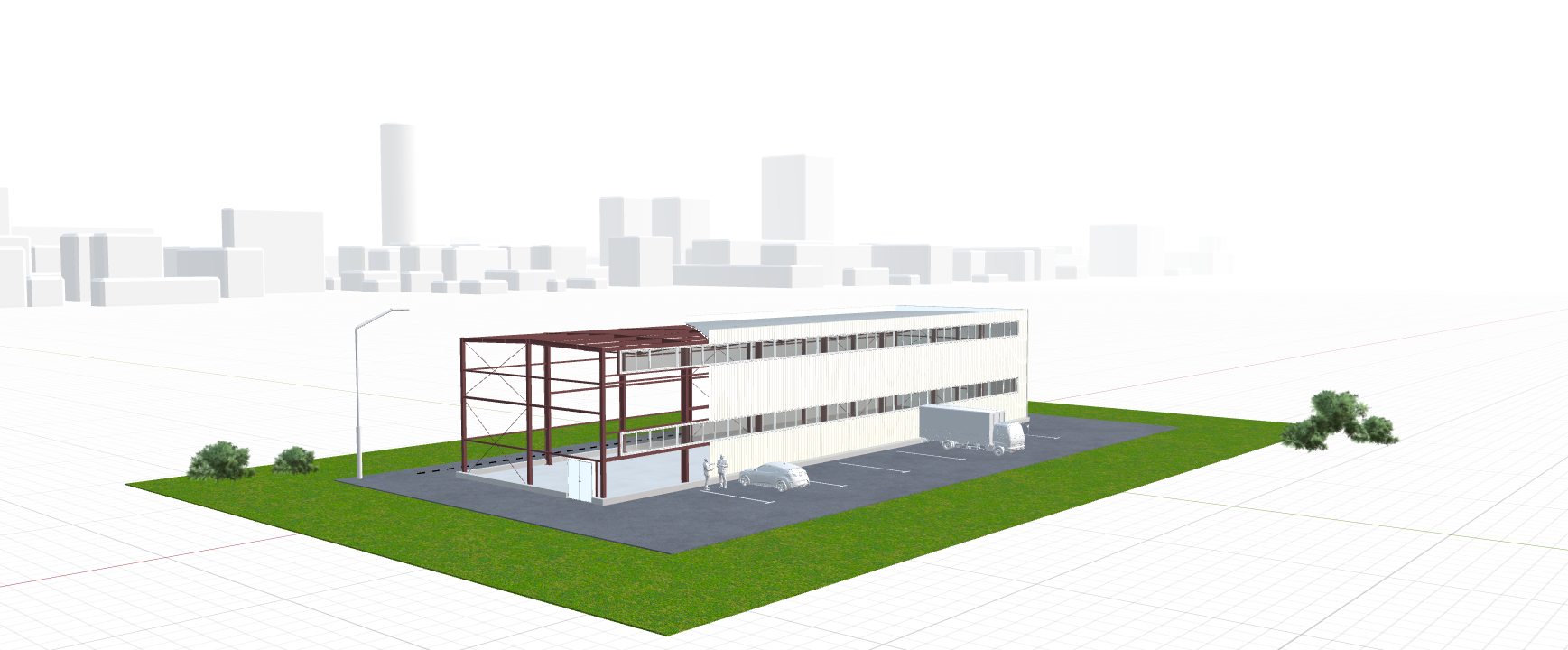 Быстровозводимый цех, 504 кв.м