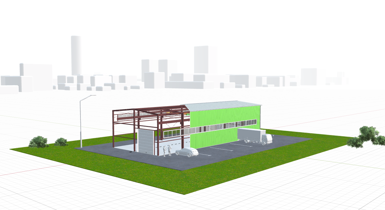 Холодный склад с кран-балкой, 360 кв.м