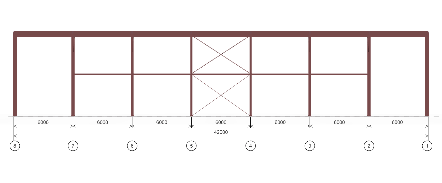 Каркас для автосалона, 1008 кв.м