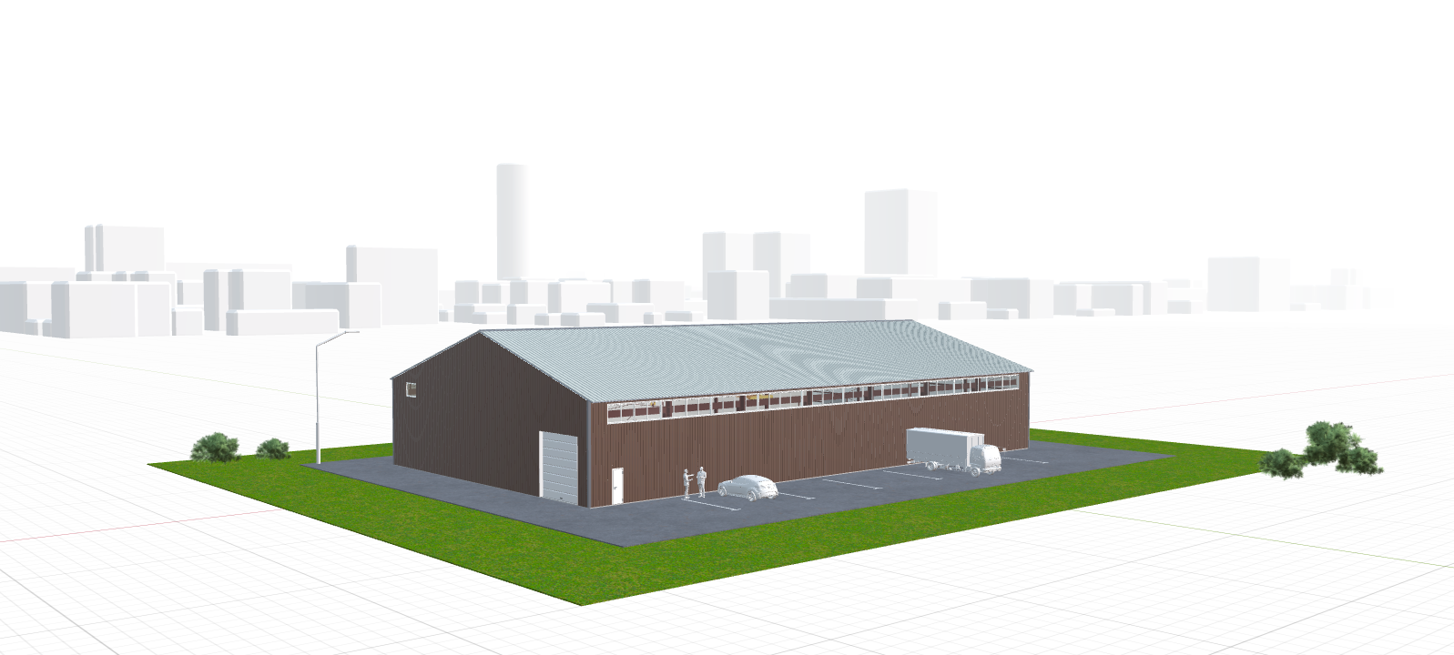 Мебельное производство с кран-балкой, 1008 кв.м