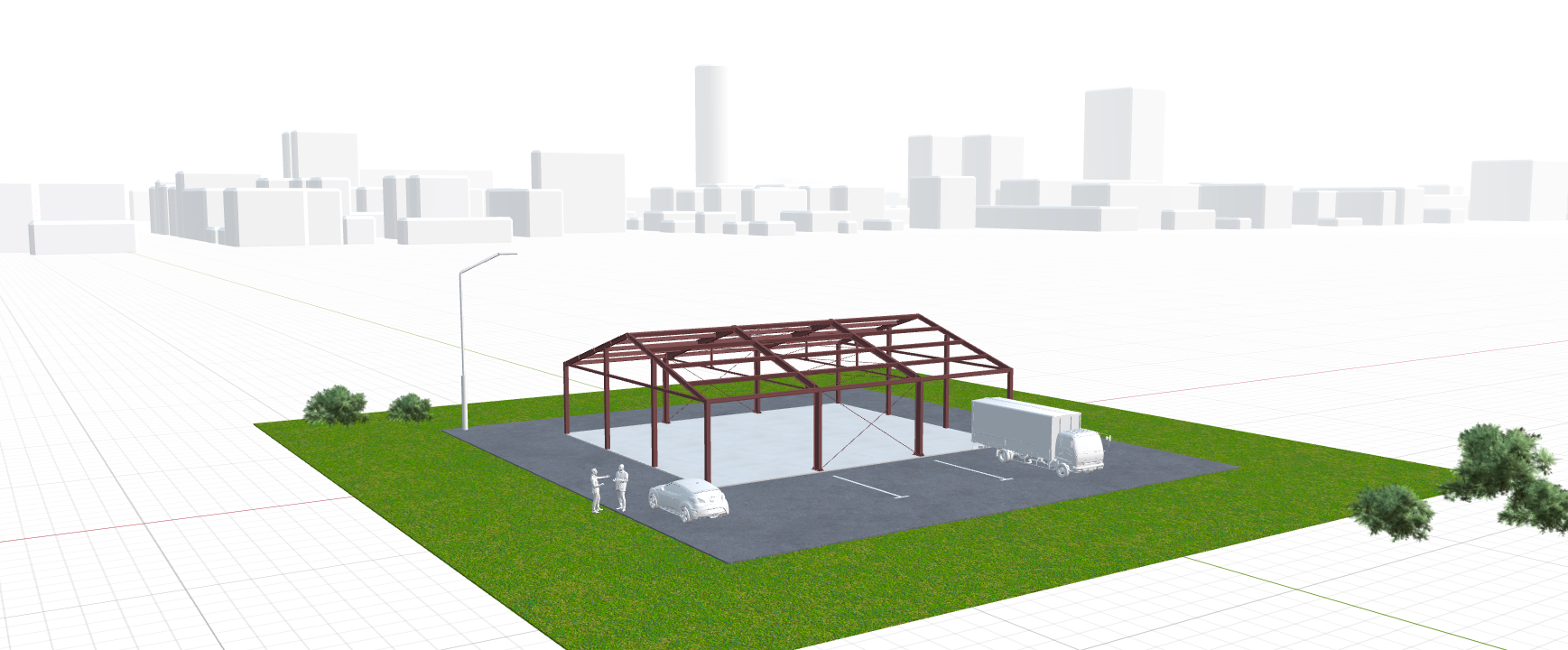 Каркас ангара, 270 кв.м