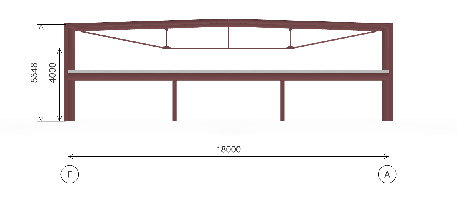 Каркас для торгового павильона, 1080 кв.м