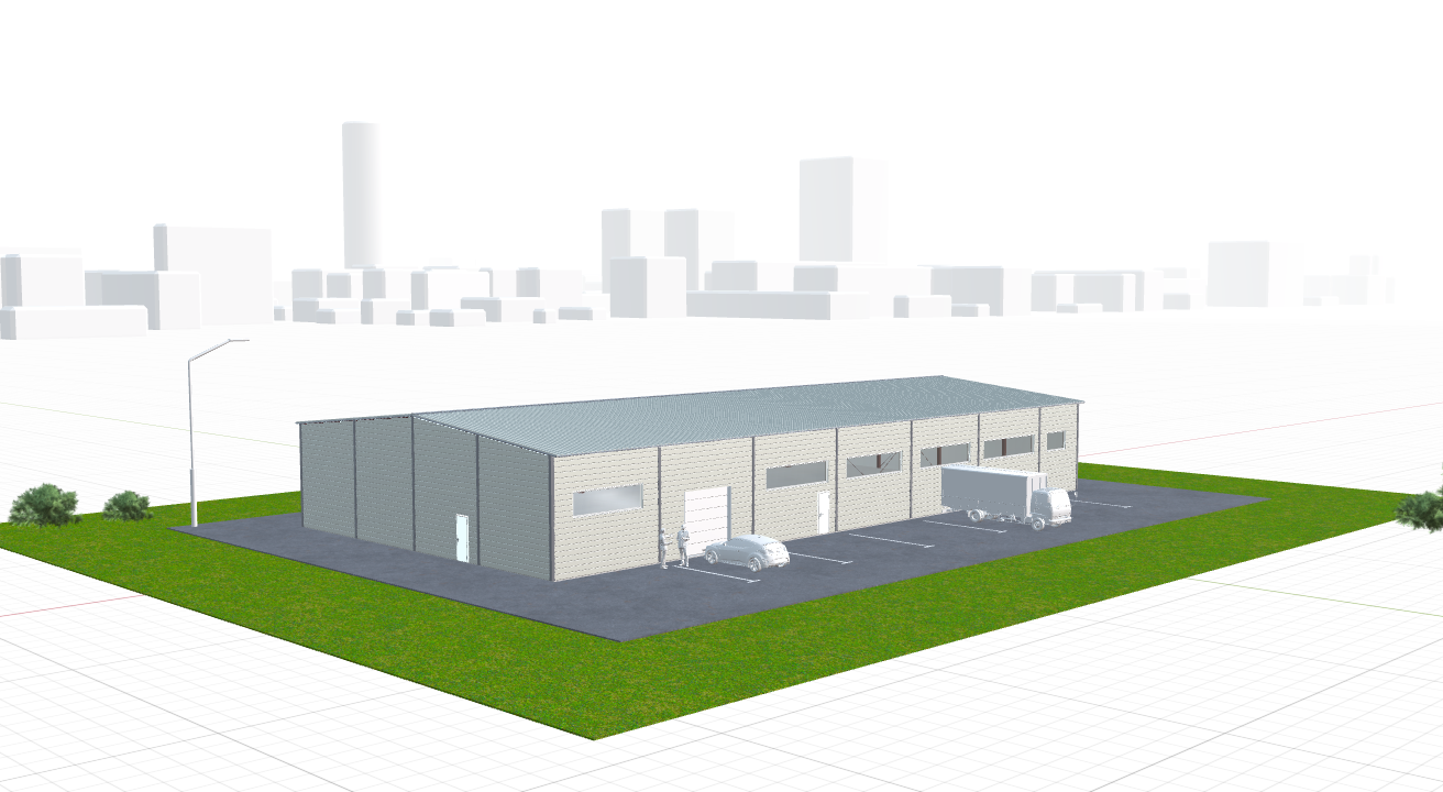 Быстровозводимый склад, 800 кв.м