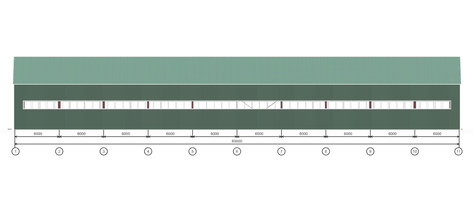 Быстровозводимый коровник, 1440 кв.м