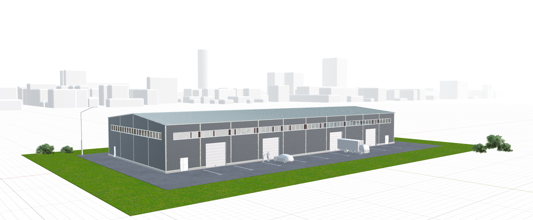 Быстровозводимый цех, 1440 кв.м