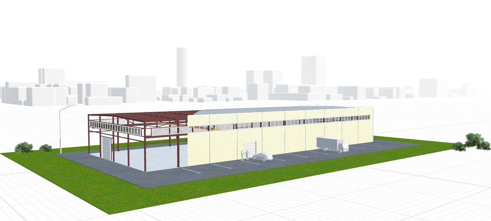 Быстровозводимый цех, 1440 кв.м