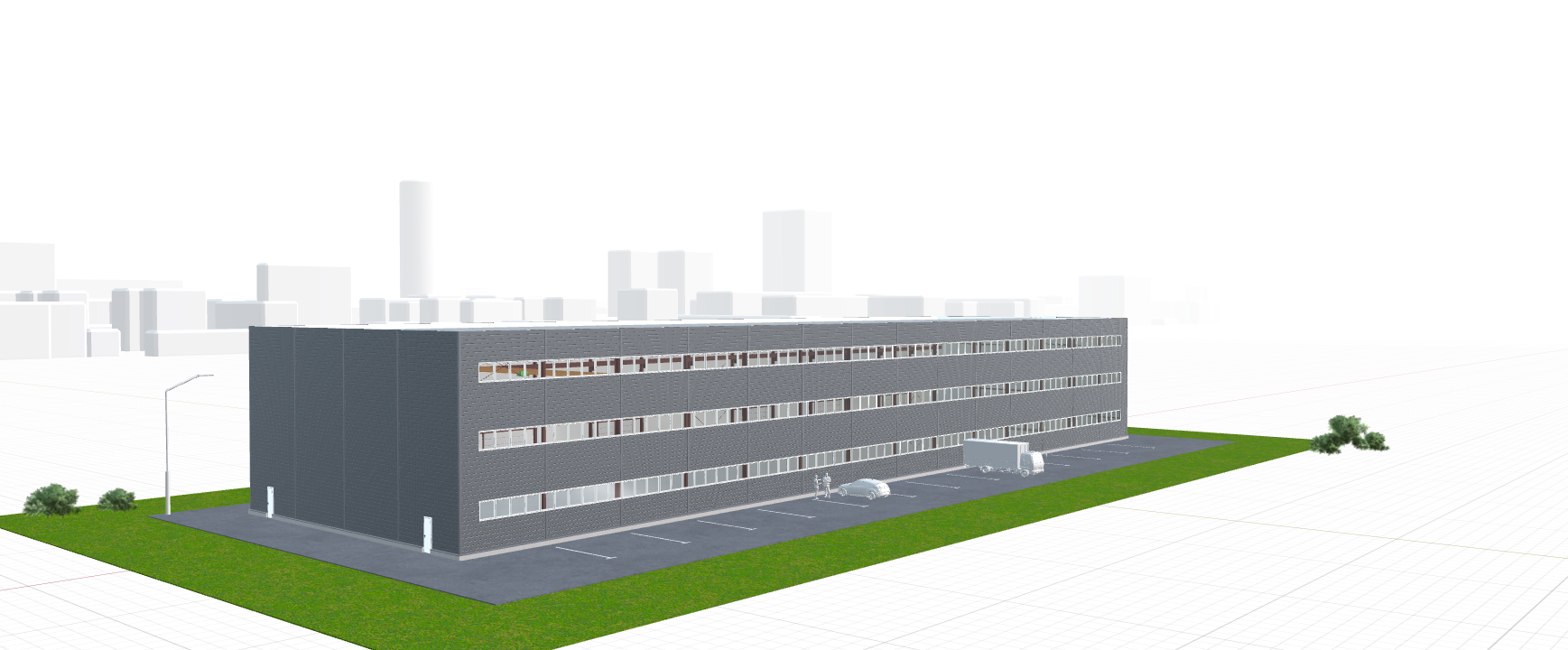 Производственное здание с кран-балкой, 2016 кв.м