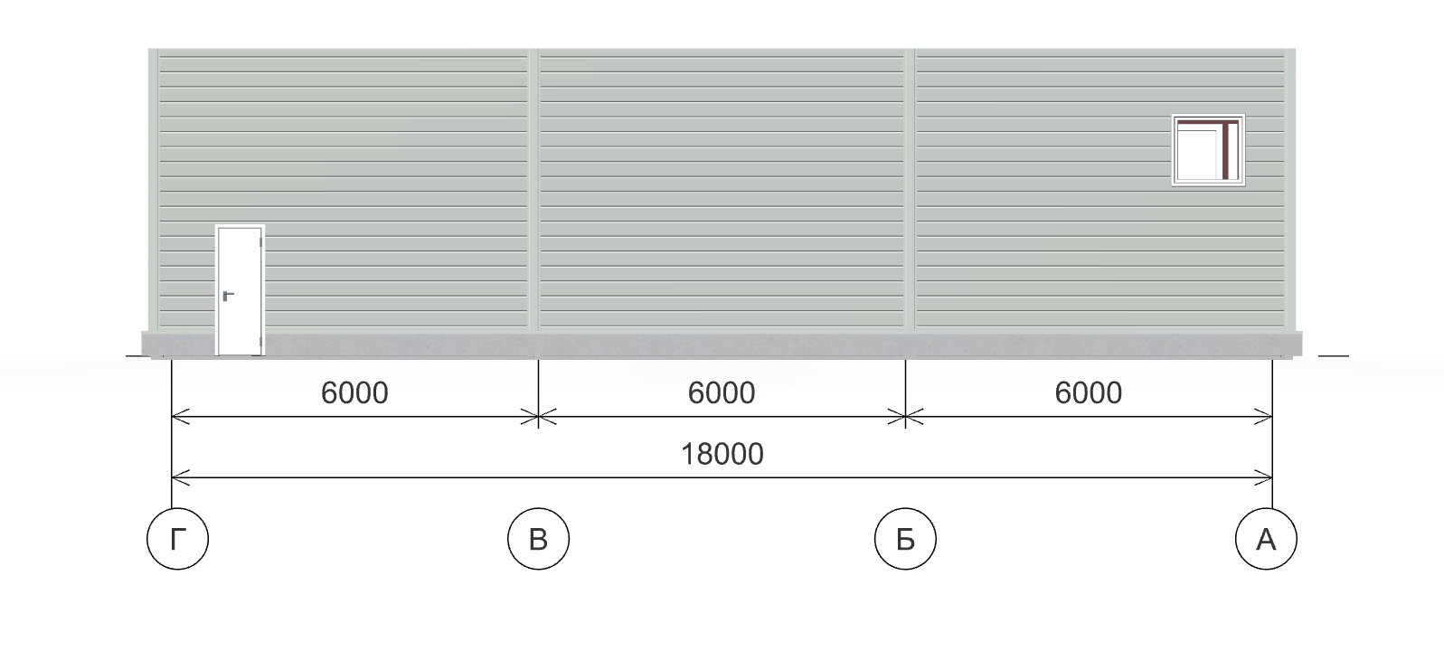 Быстровозводимый  гипермаркет, 1080 кв.м