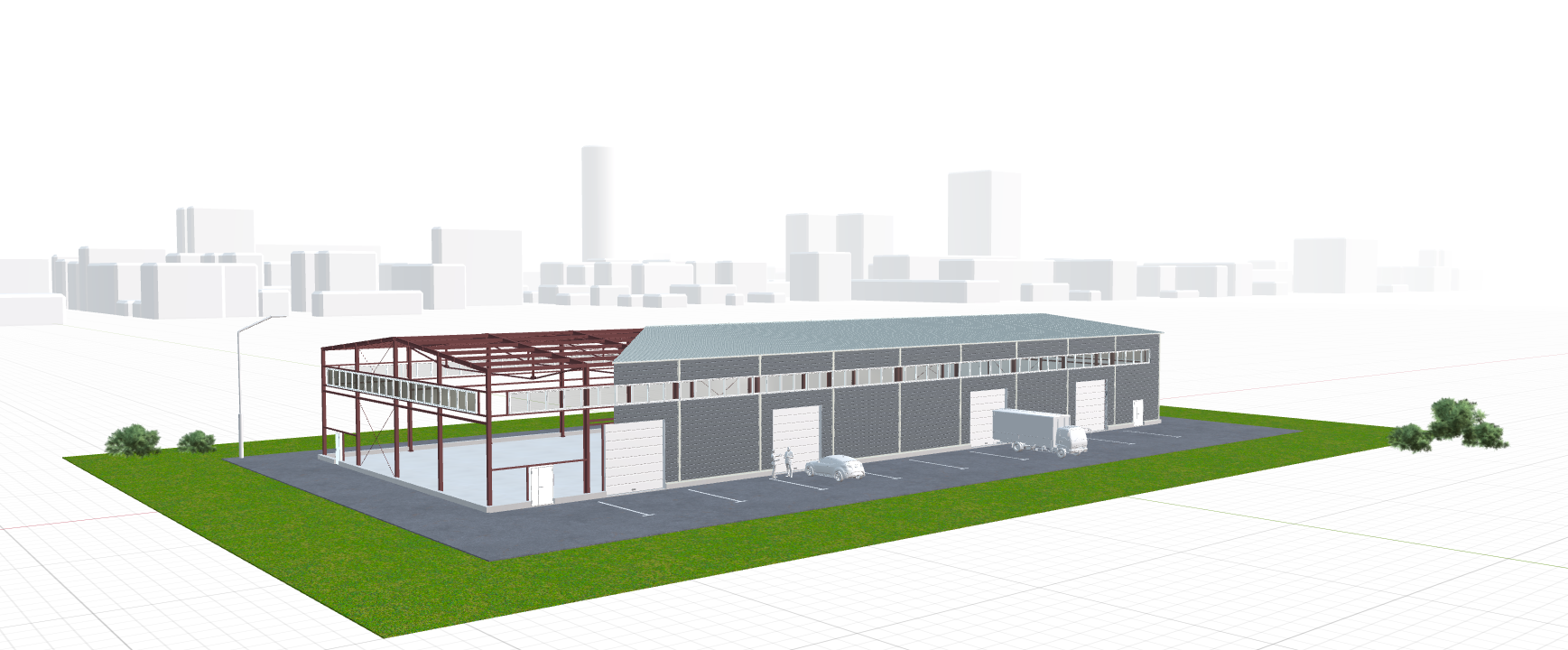 Быстровозводимый цех, 1440 кв.м