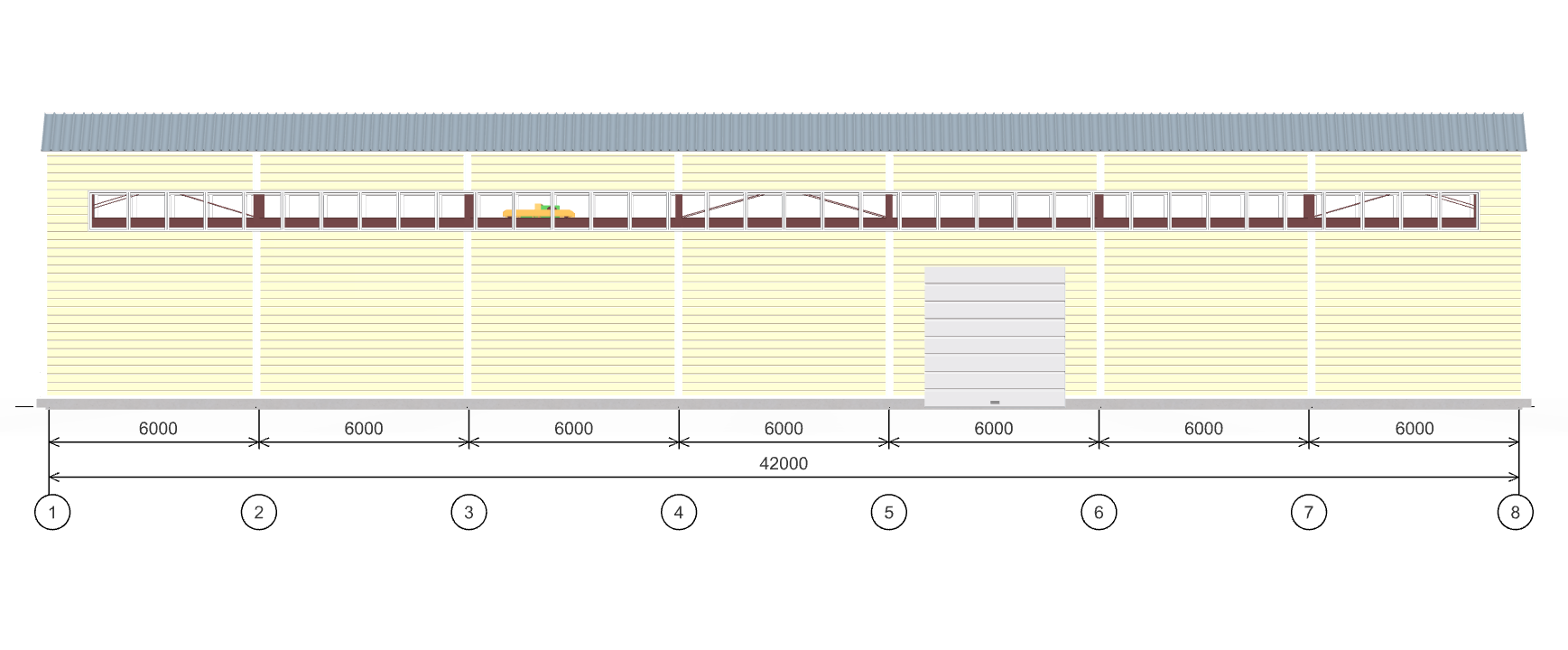 Производственный цех с кран-балкой, 882 кв.м