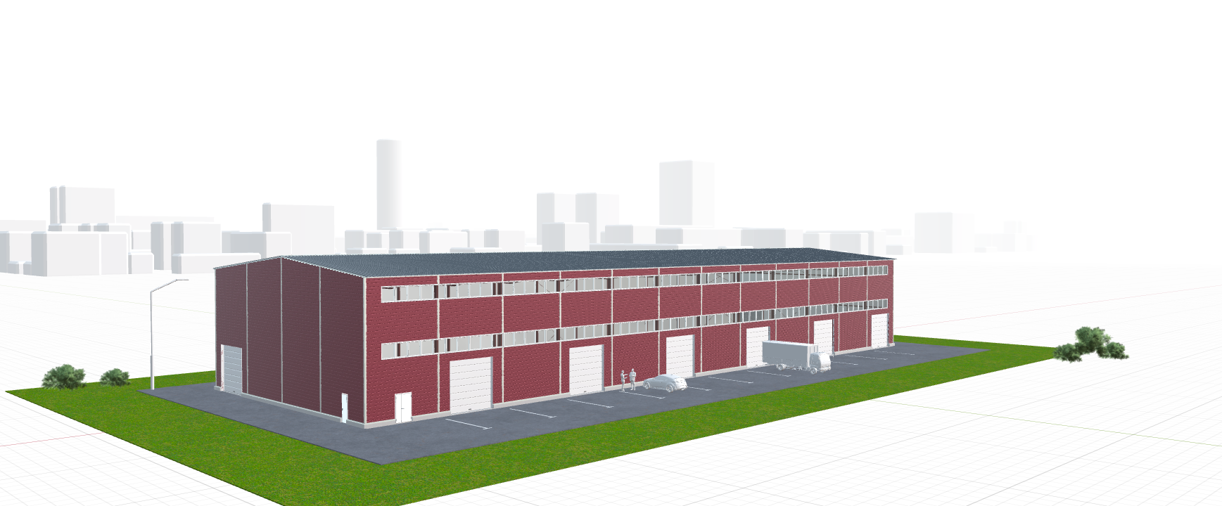 Быстровозводимый цех, 1728 кв.м