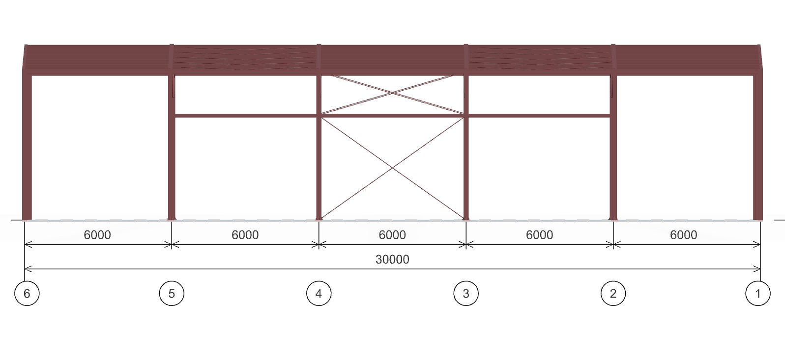 Каркас для автосервиса, 630 кв.м