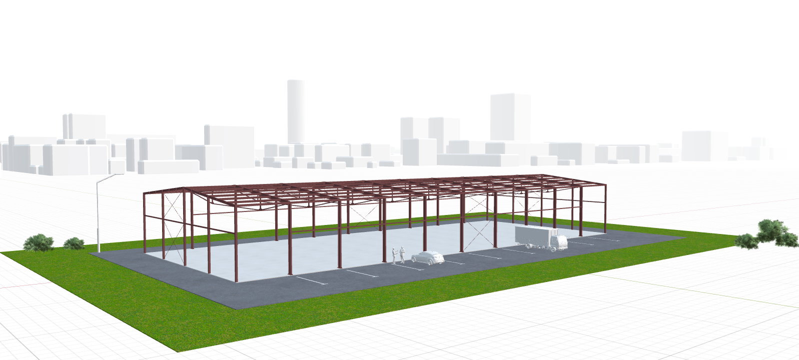 Каркас здания банкетного зала, 1440 кв.м