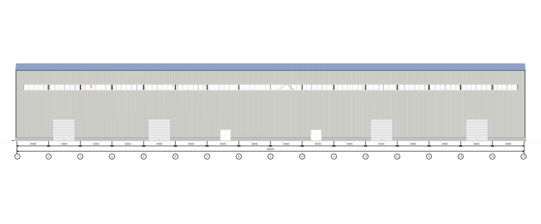 Холодный ангар с кран-балкой, 2304 кв.м