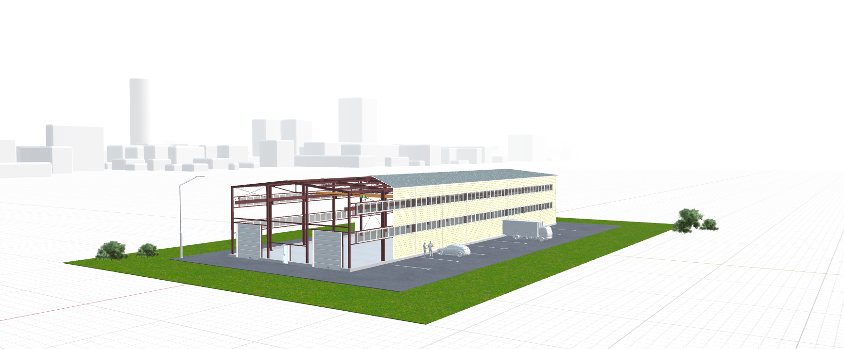 Быстровозводимый цех, 972 кв.м