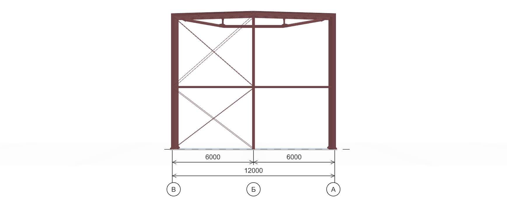 Каркас для торгового центра, 648 кв.м