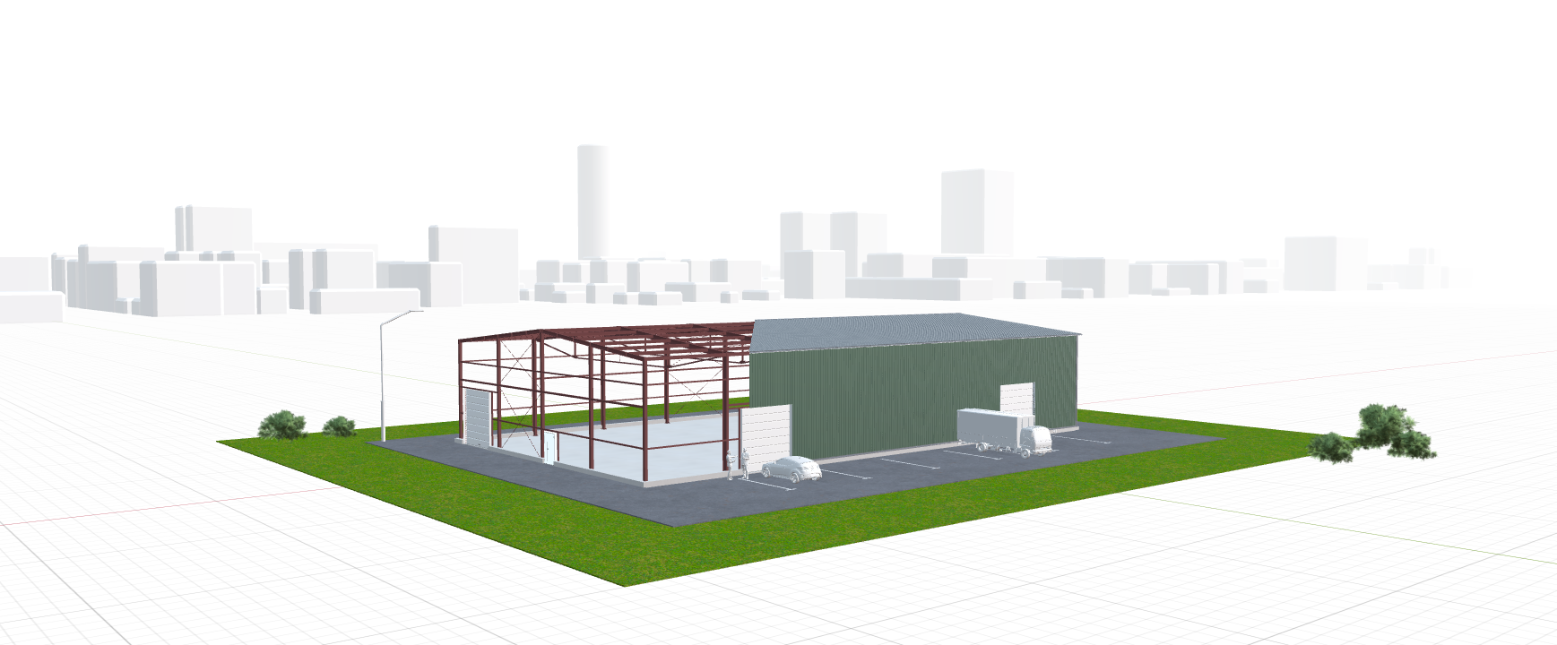 Холодный ангар, 960 кв.м