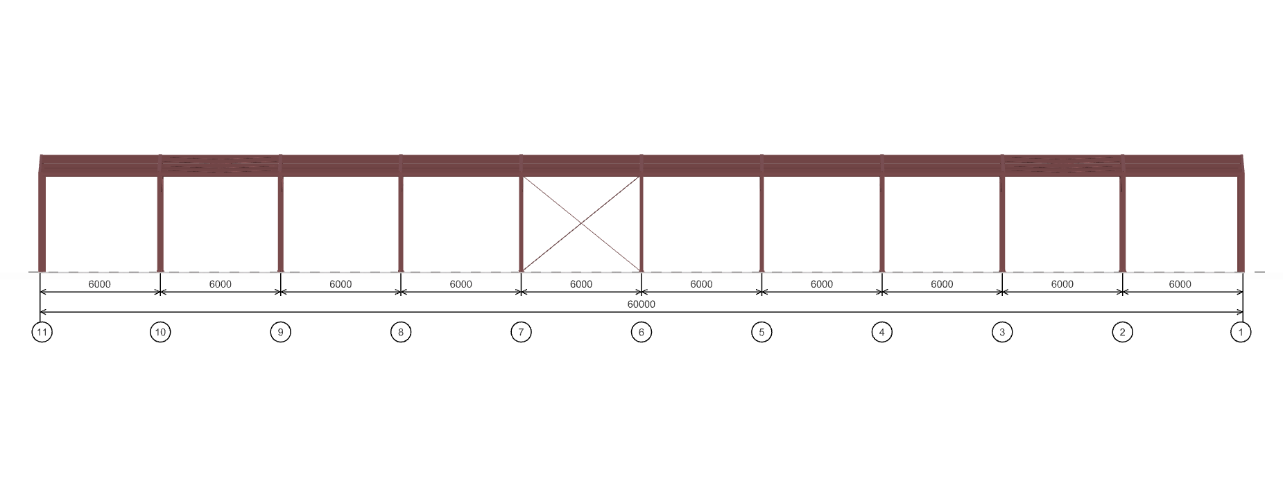 Каркас для гипермаркета, 1080 кв.м