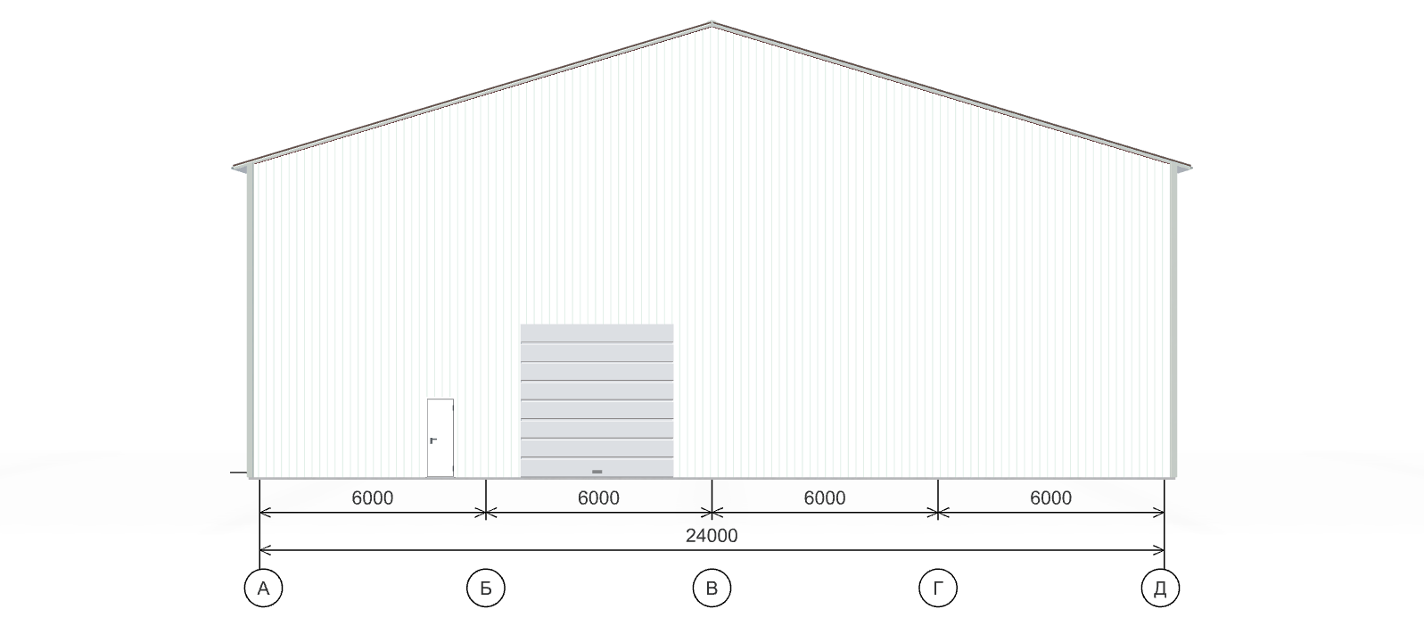 Быстровозводимое сенохранилище, 1440 кв.м