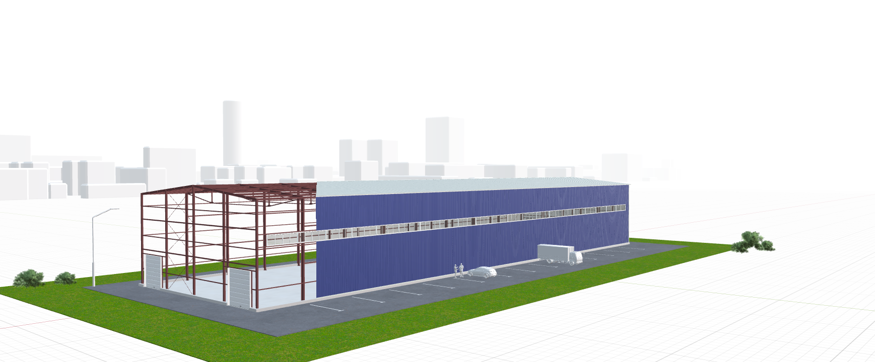 Быстровозводимый ангар, 2016 кв.м