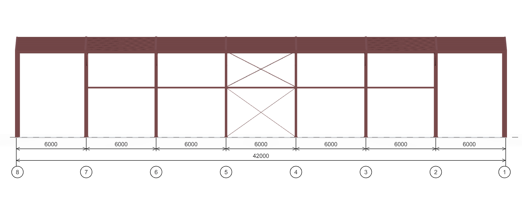 Каркас для торгового центра, 1008 кв.м
