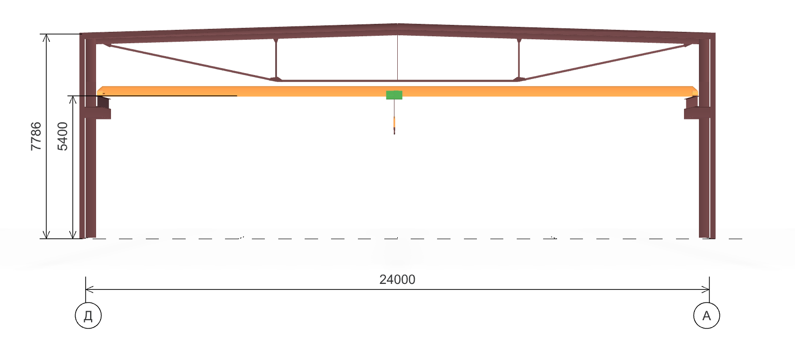 Быстровозводимый цех, 1440 кв.м