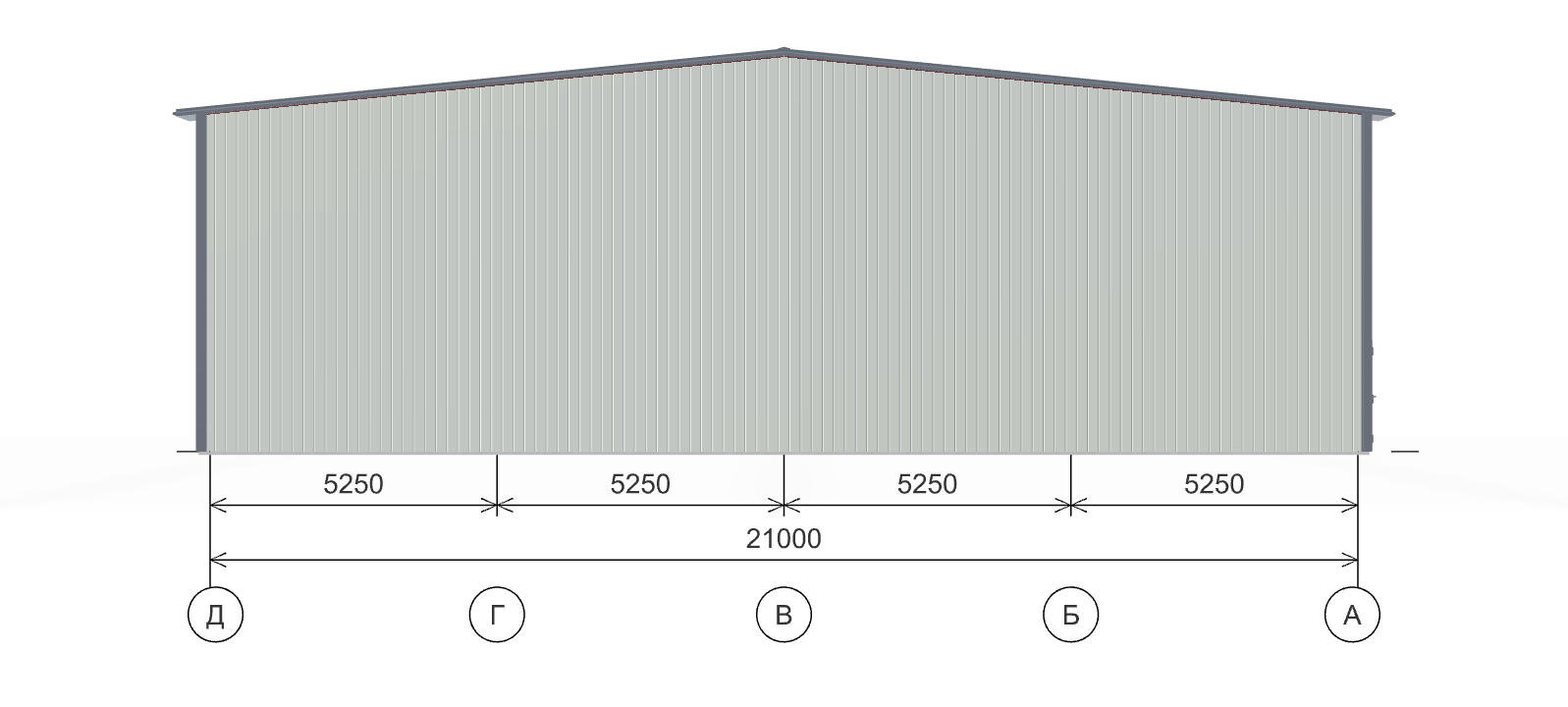 Быстровозводимый супермаркет, 630 кв.м