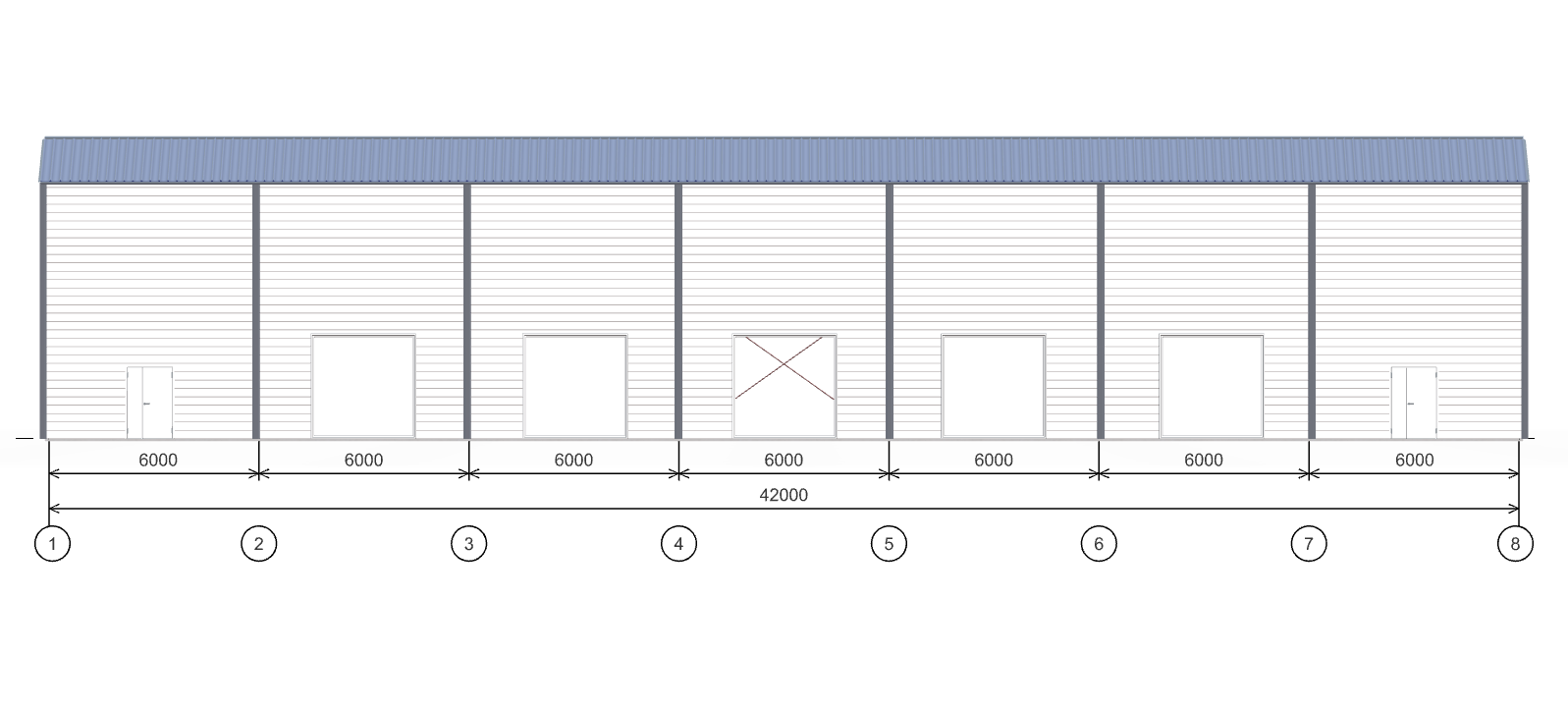 Склад-магазин с кран-балкой, 1008 кв.м
