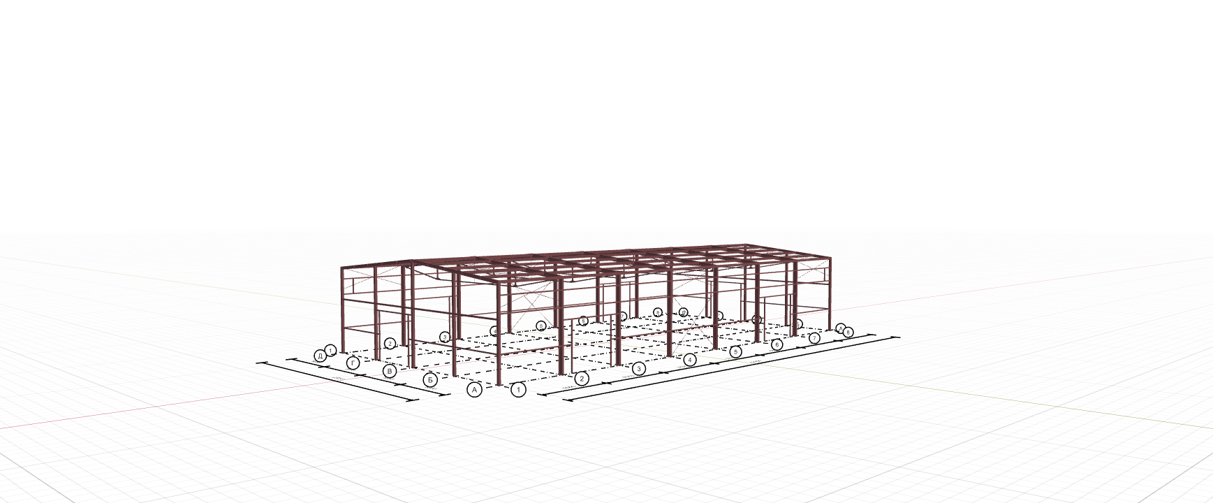 Производственное здание с кран-балкой, 882 кв.м