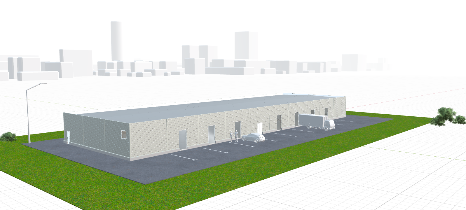 Быстровозводимый  гипермаркет, 1080 кв.м