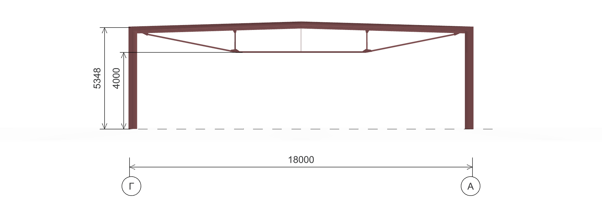 Каркас для магазина, 324 кв.м
