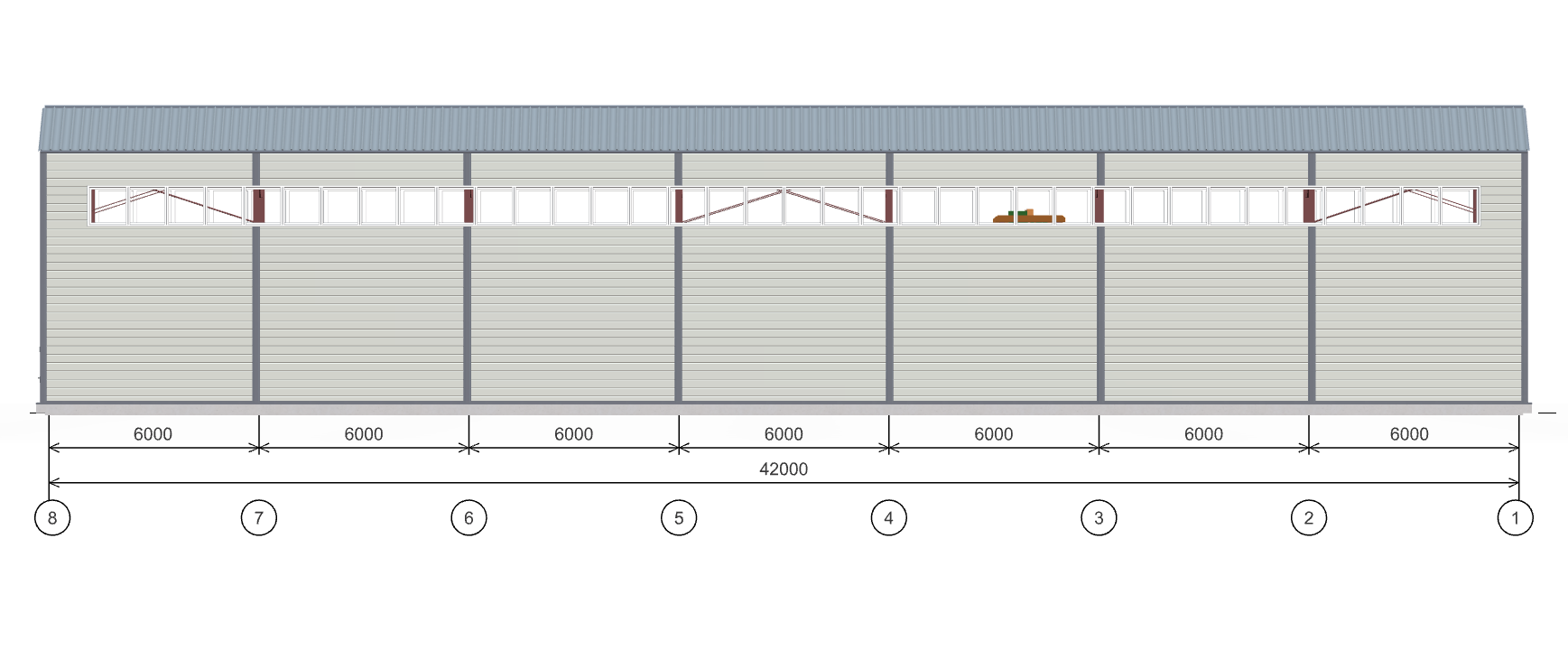 Быстровозводимый цех, 1008 кв.м
