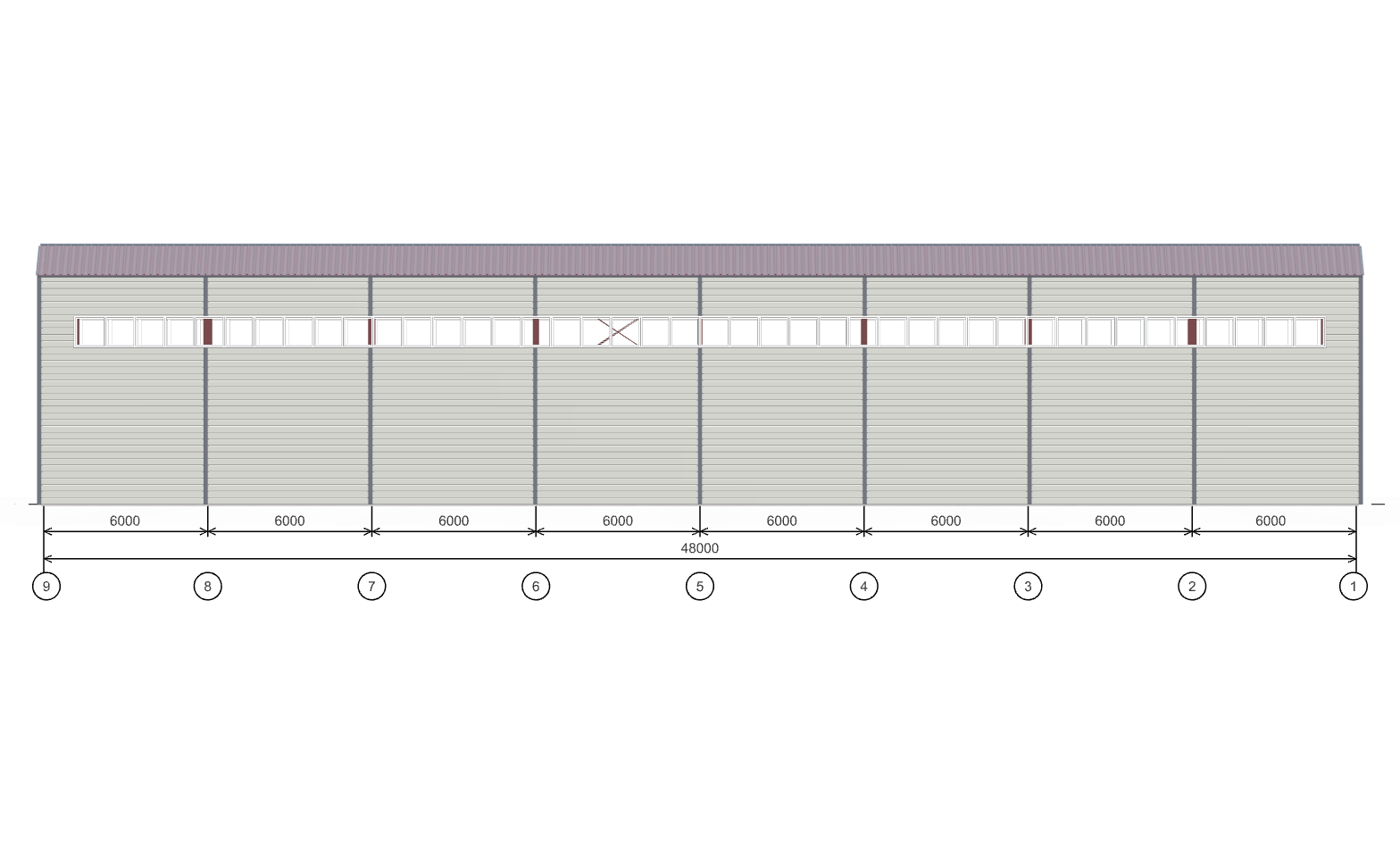Быстровозводимая птицефарбрика, 1008 кв.м