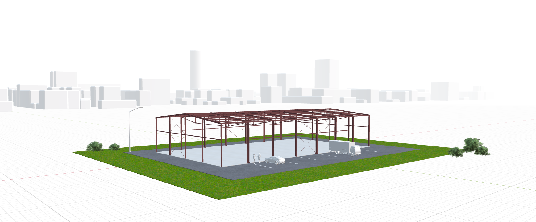 Каркас для торгового центра, 1008 кв.м