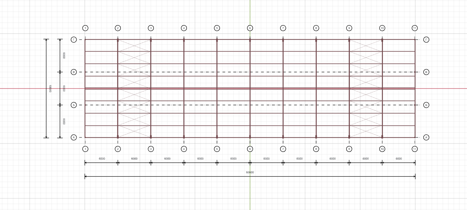 Каркас для гипермаркета, 1080 кв.м