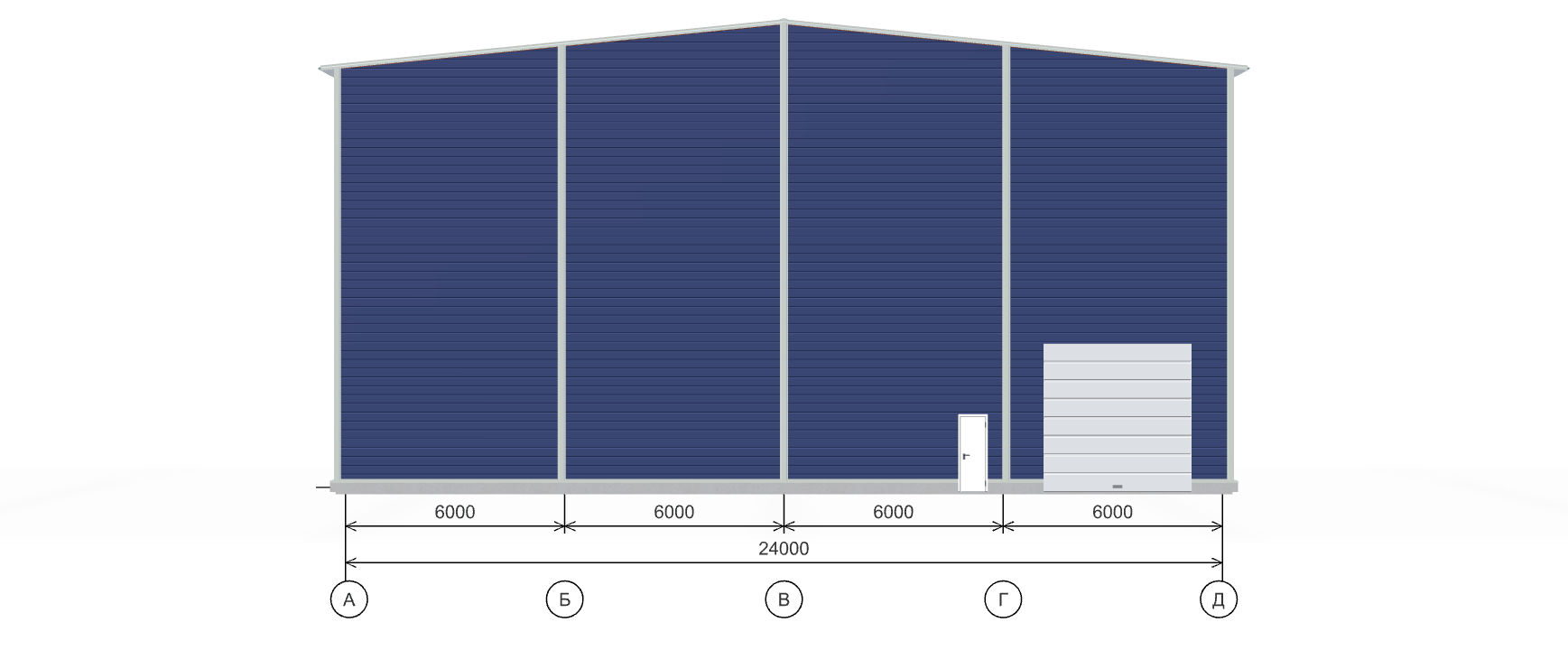 Производственное здание с кран-балкой, 1440 кв.м