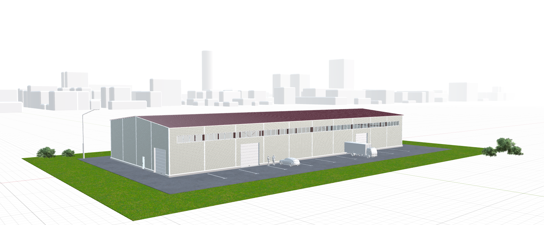 Быстровозводимый склад, 1440 кв.м