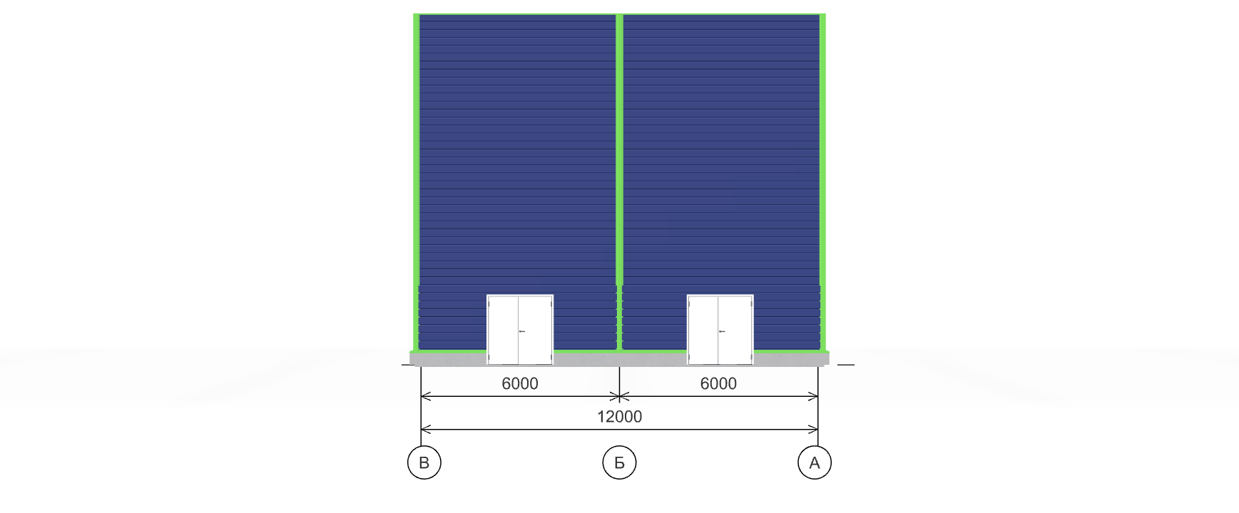 Быстровозводимый цех с кран-балкой, 648 кв.м