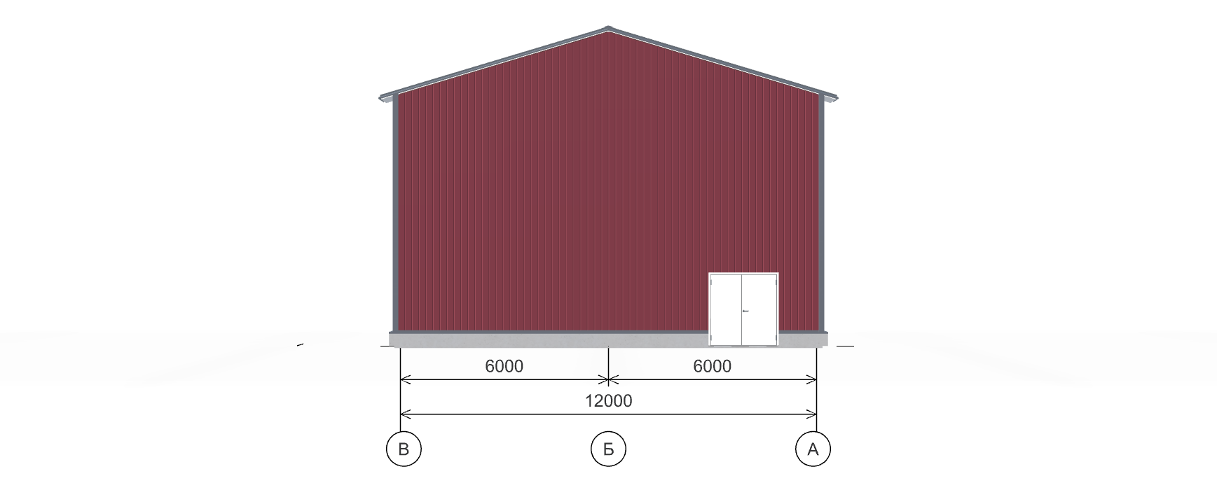 Быстровозводимый коровник, 504 кв.м