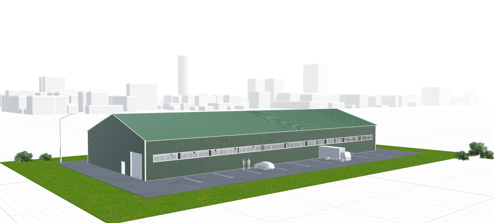 Быстровозводимый коровник, 1440 кв.м