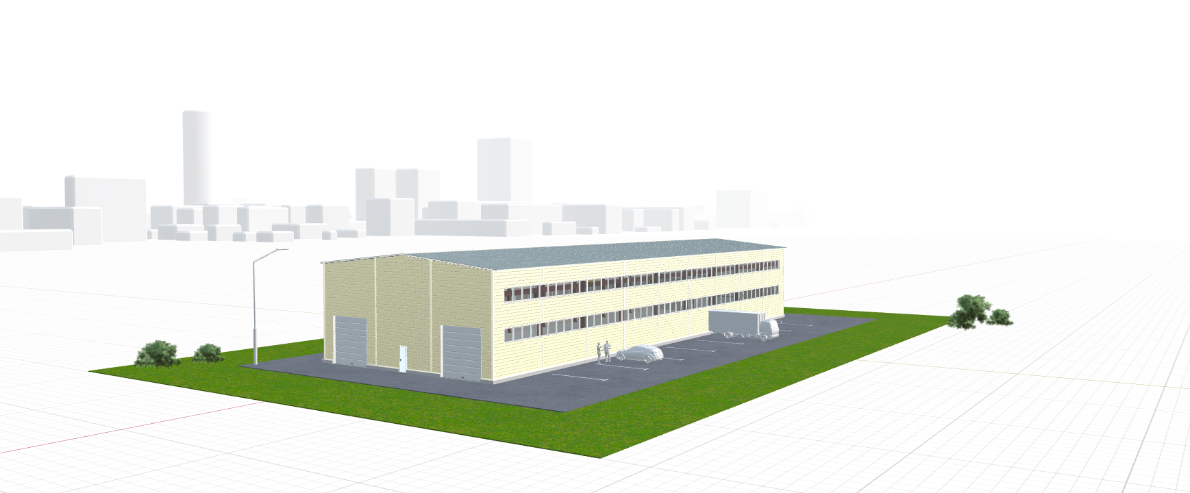 Быстровозводимый цех, 972 кв.м