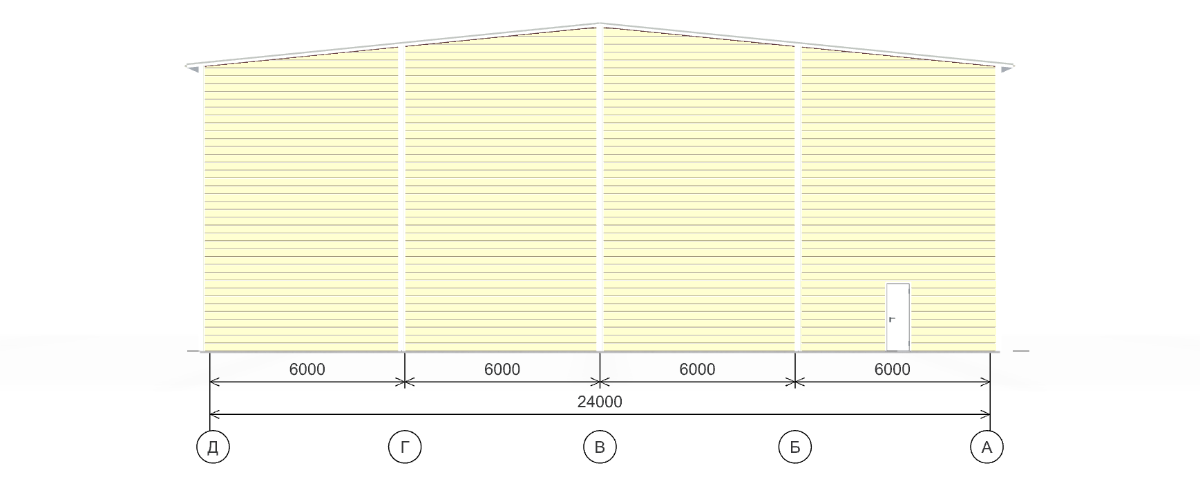 Быстровозводимый склад, 1440 кв.м