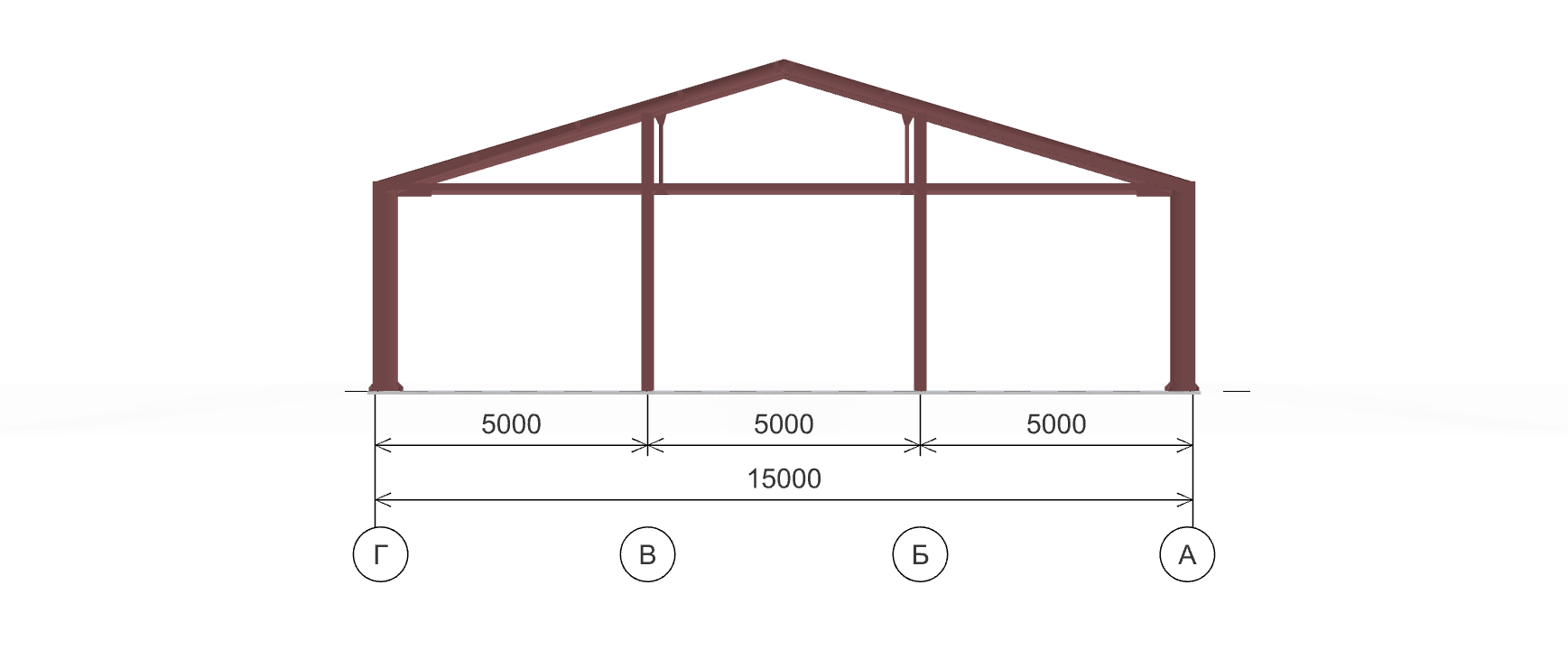 Каркас ангара, 270 кв.м