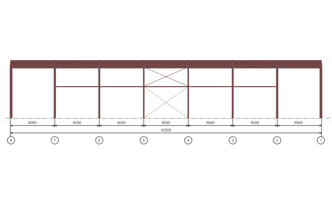 Каркас производственного цеха, 756 кв.м