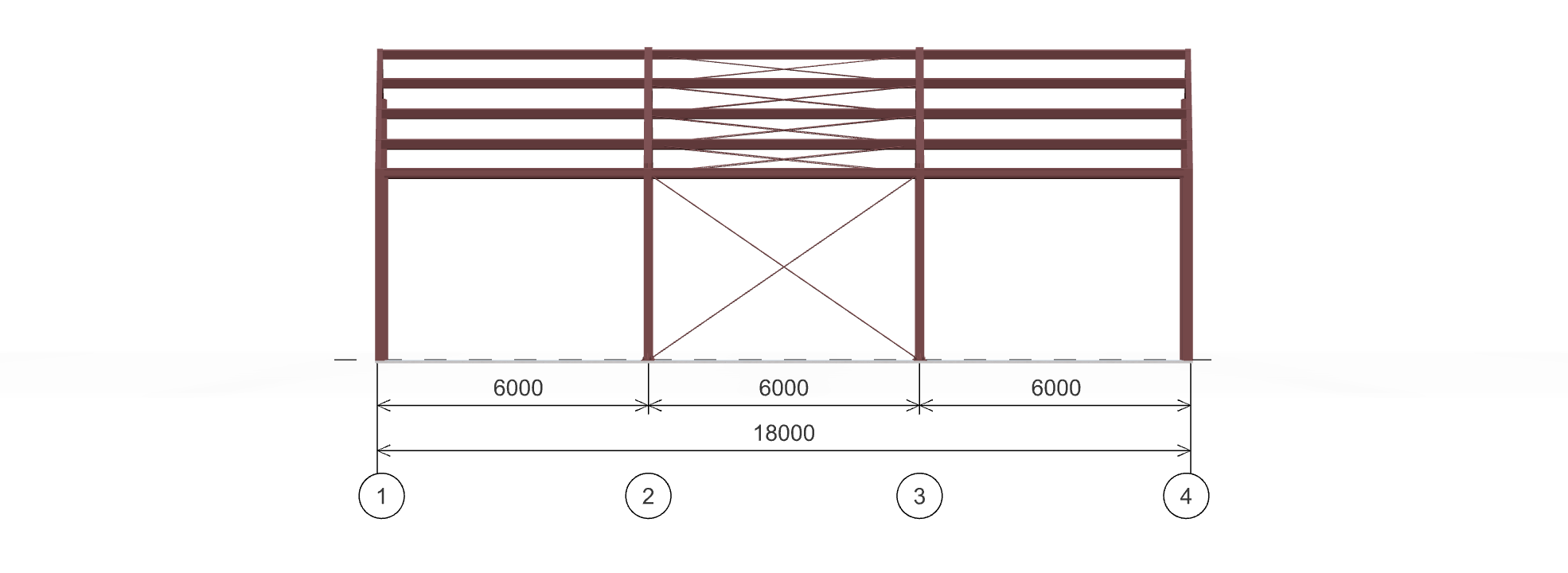 Каркас здания для хранения урожая, 324 кв.м