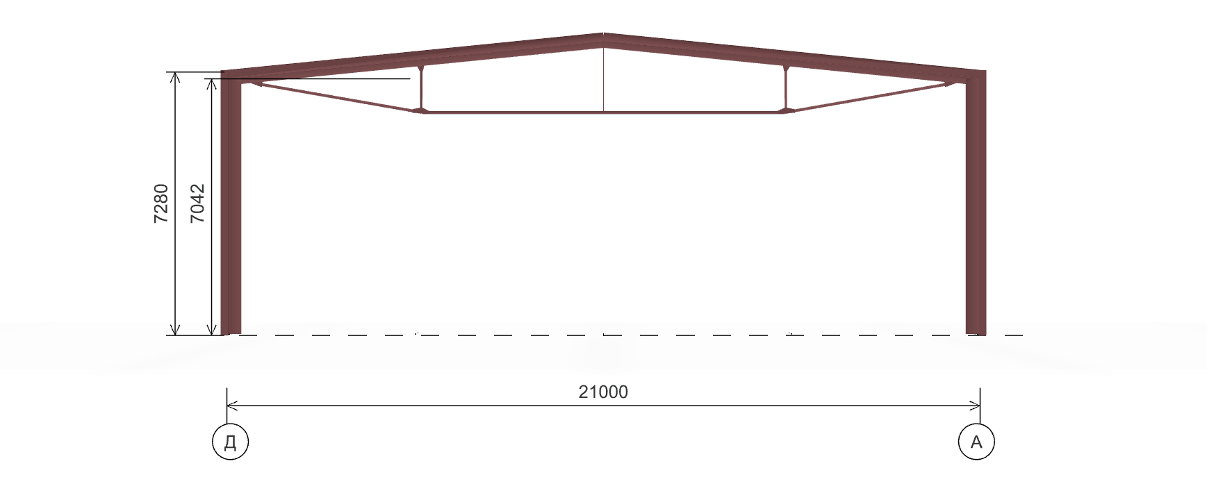 Быстровозводимый склад, 1134 кв.м