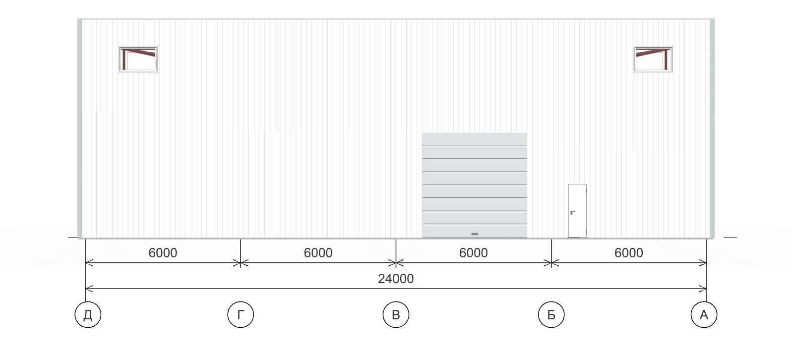 Быстровозводимый цех, 1008 кв.м